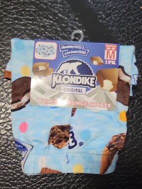 Klondike Light Blue Ice Cream Print Women's Lounge Shorts